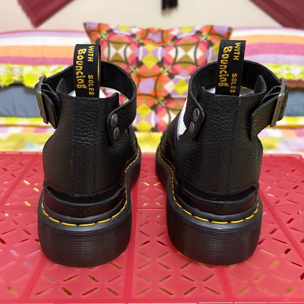 Dr. Martens CLARISSA II WOMEN'S LEATHER PLATFORM SANDALS - Picture 6 of 9